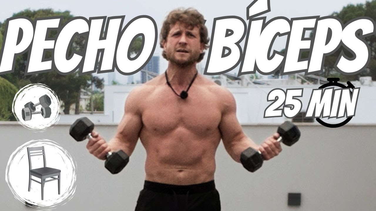 25 Min Pecho + Bíceps SIN GYM