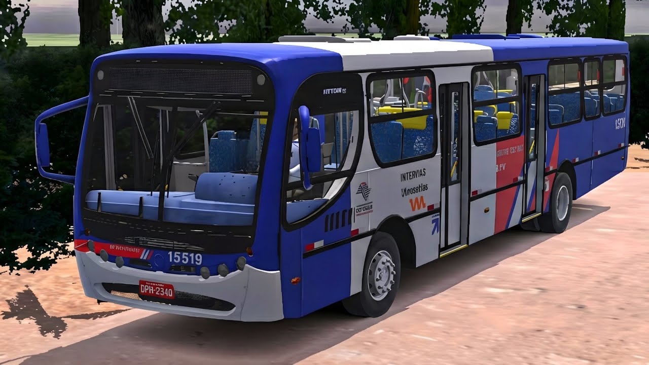 🚍 Proton Bus Simulator | Mod Caio Apache Vip I Mercedes-Benz OF-1721 Euro II 4P + Mapa Santo Amaro.