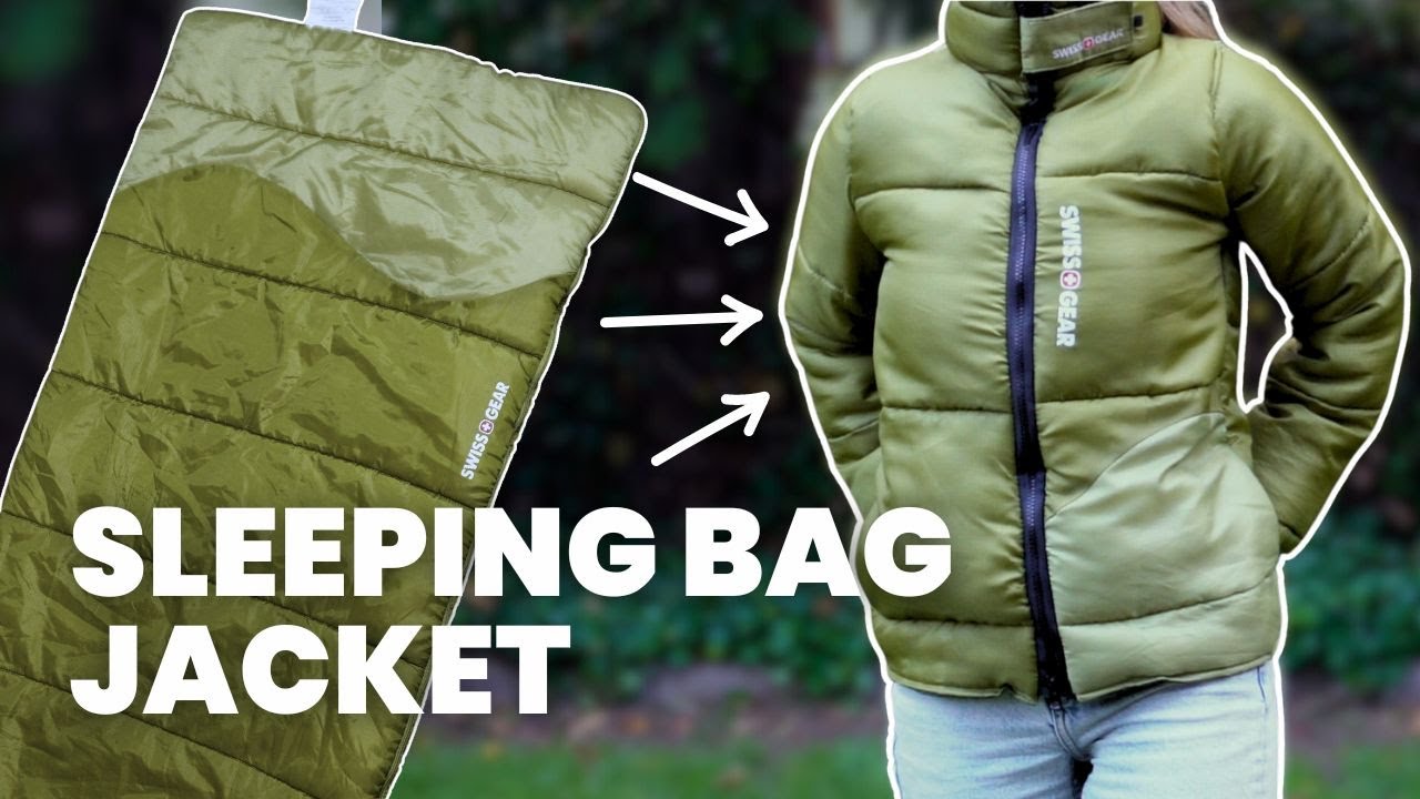 Sew a SLEEPING BAG into a puffer jacket✨
