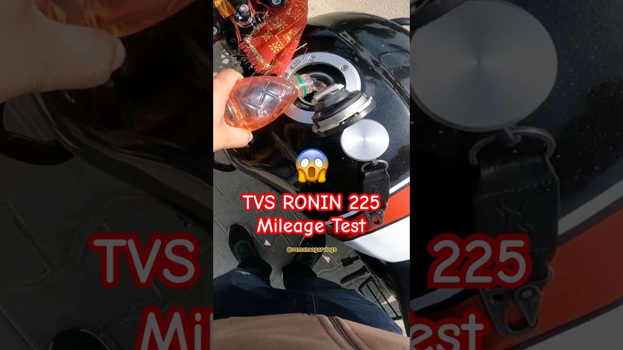 2025 TVS Ronin Mileage Test City Mileage #shorts #viralshorts #mileagetest #ytshorts #shortsfeeds