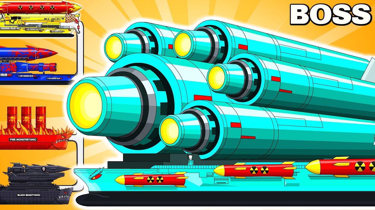 The NEW Missile Titan SUPER ROCKETS COMBINED WITH ABYSSAL CRUISER vs MEGA BOSS