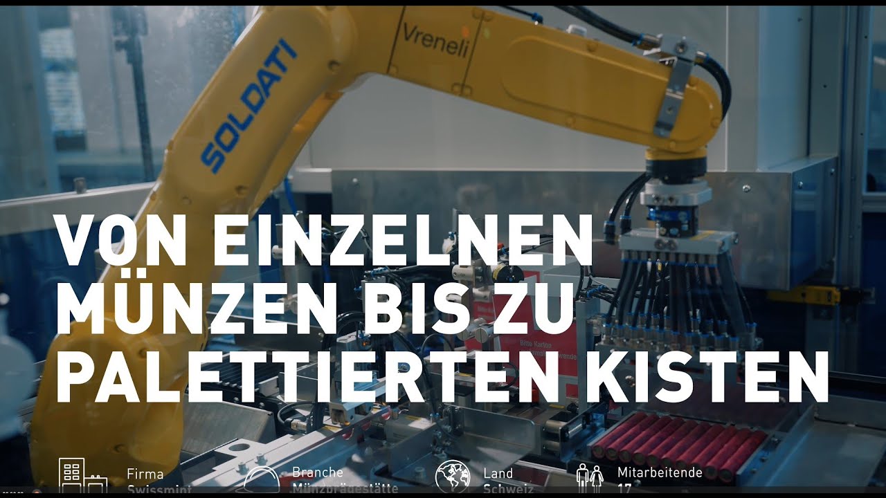 Von einzelnen Münzen bis zu palettierten Kartons - vollautomatisch (Deutsch)