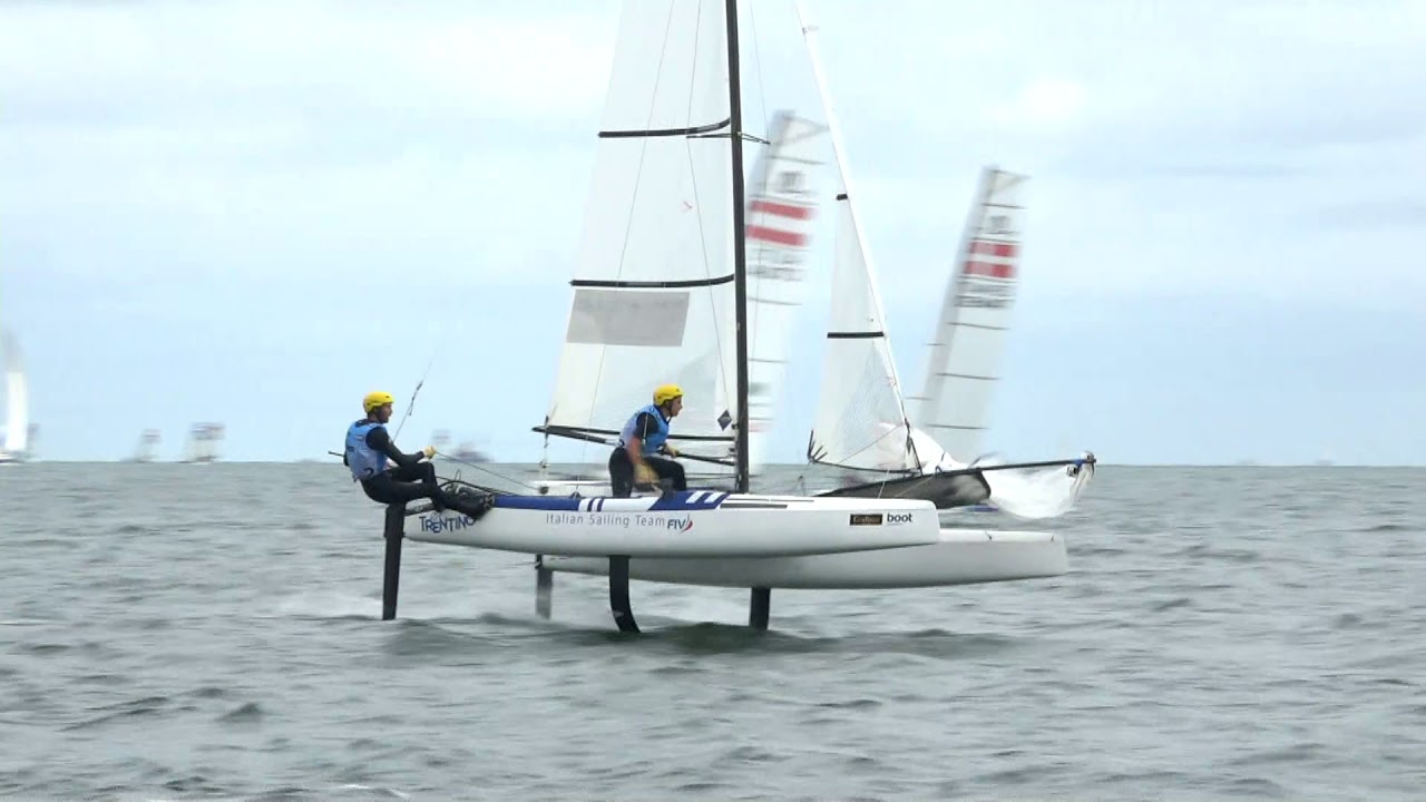 Nacra 17 Sailing - Setting the Spinnaker - Foiling First