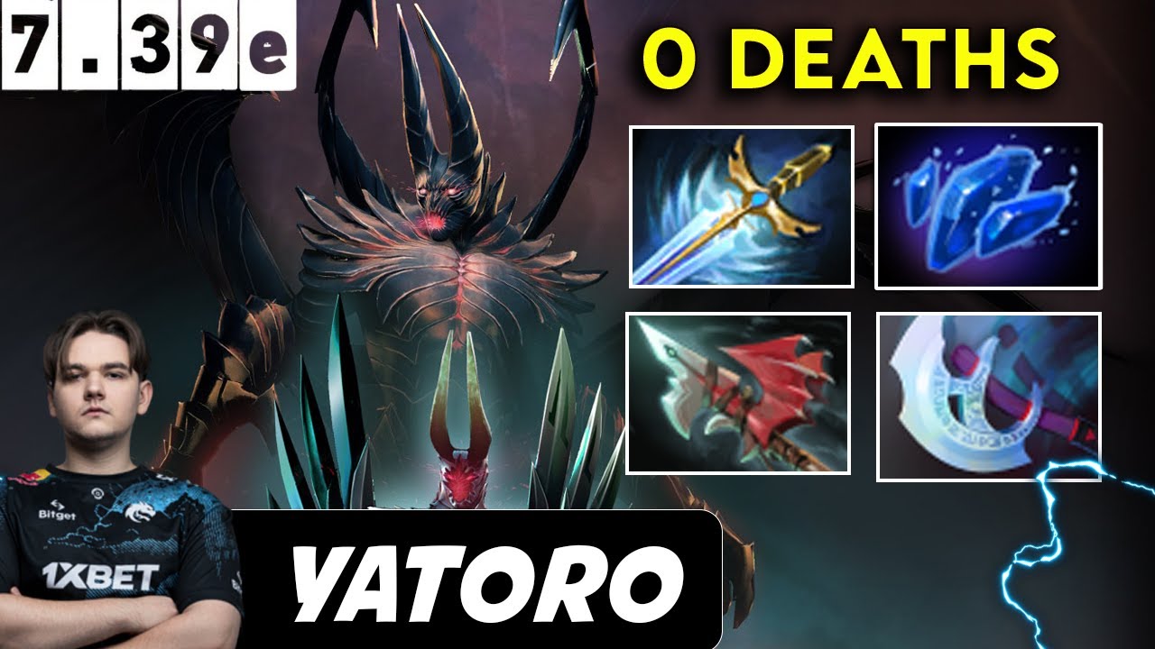 Yatoro Terrorblade Safelane 0 Deaths - Dota 2 Patch 7.39e Pro player Full Gameplay