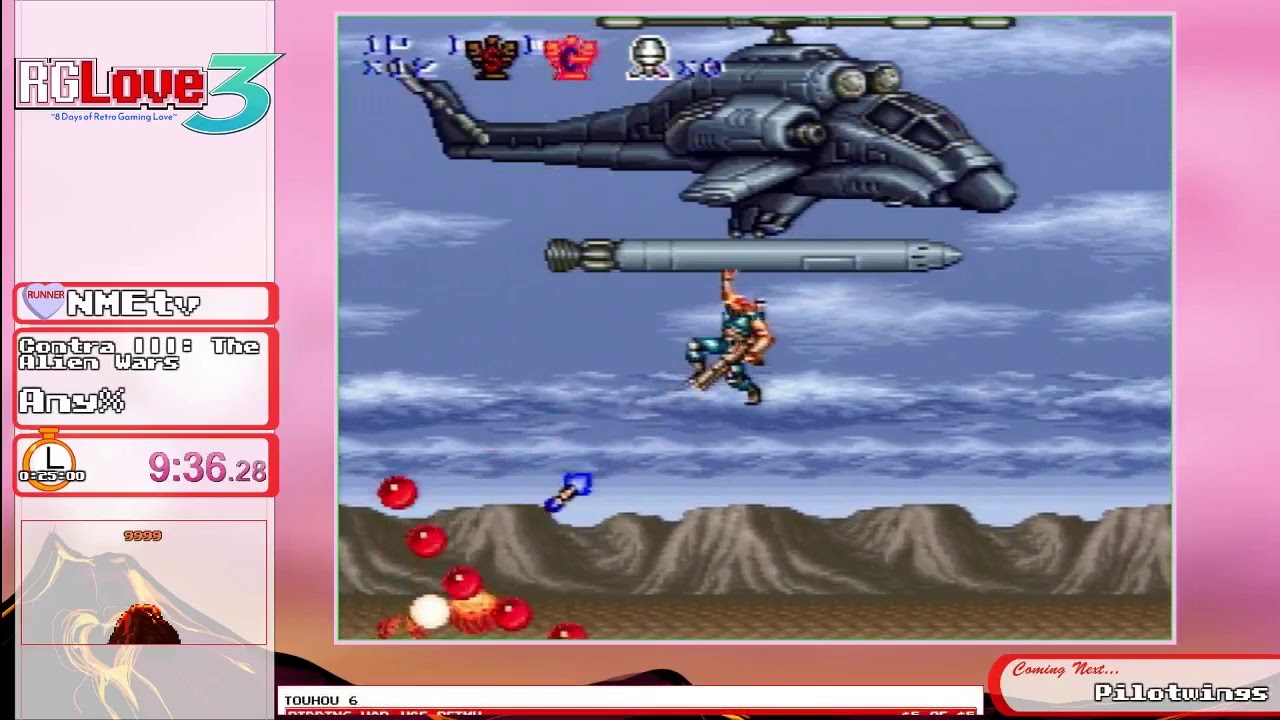 RGLove 2020 -contra III: the alien wars any% by nmetv