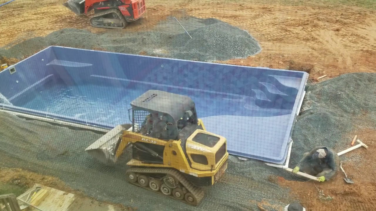Olympia Fiberglass Pool Installation Time-Lapse (Short Version)