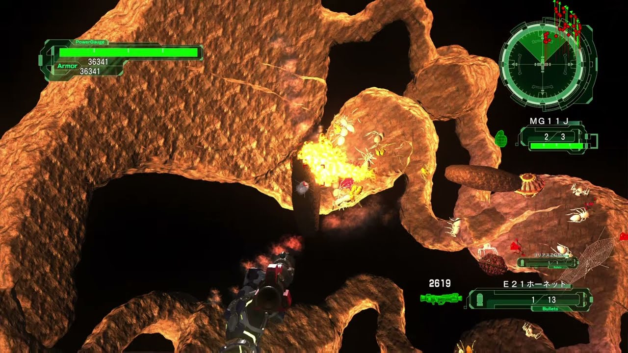 【地球防衛軍6】DLC2 M32 デッドケイブ INFレンジャー 壁抜け＋無限落下で放置稼ぎ