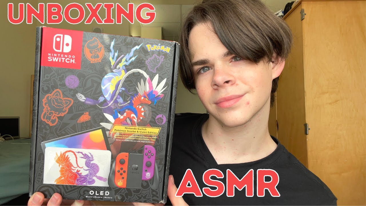 ASMR Unboxing Pokemon Scarlet & Violet OLED Switch