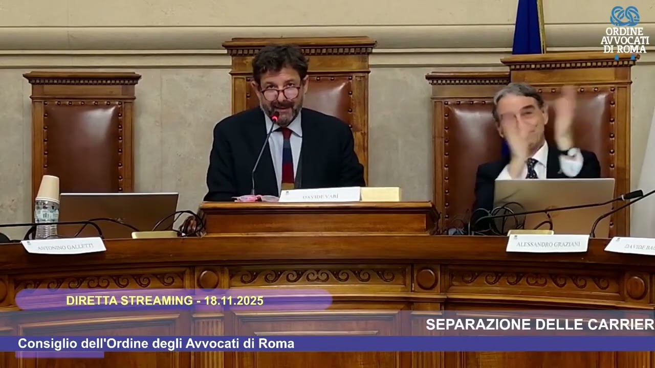 SEPARAZIONE DELLE CARRIERE: SI O NO? - 18.11.2025