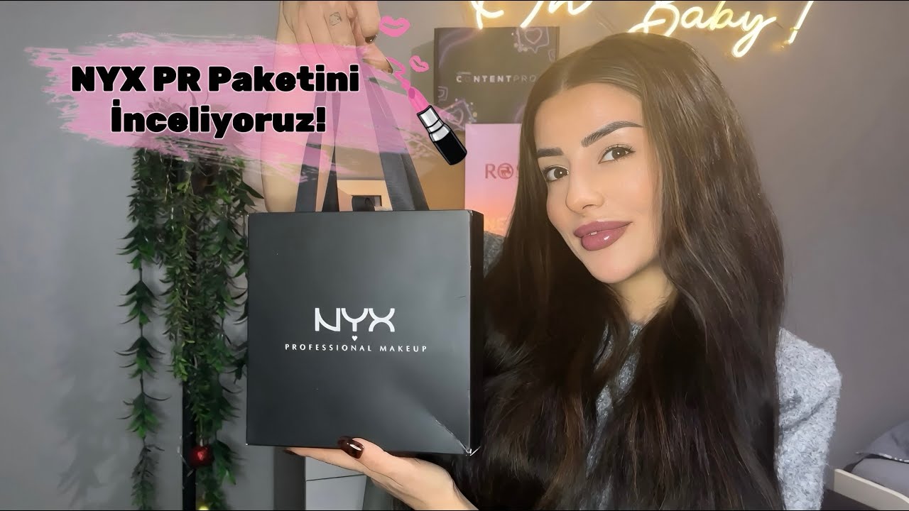 NYX DEN HEDİYE PAKETİ ALDIM! - Bu Kadar Dolu Paket Beklemiyordum! 😱 🩷 #nyxcosmetics
