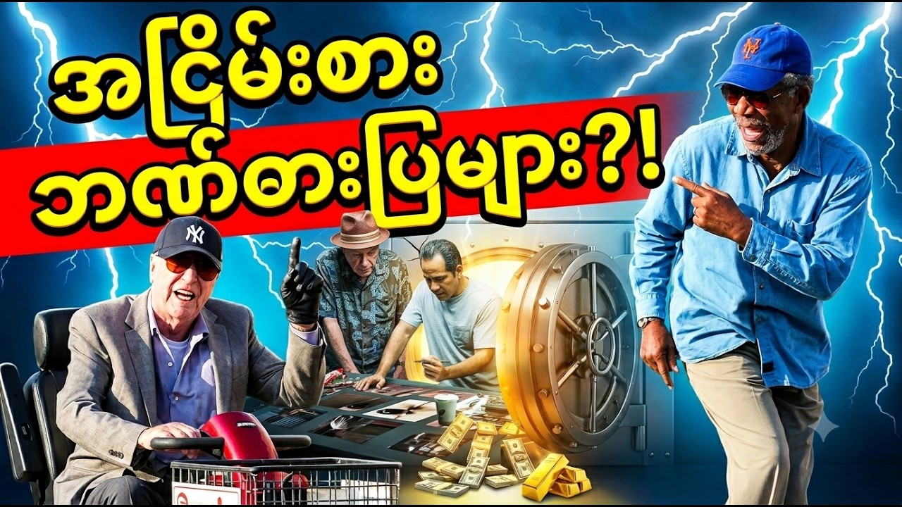 အဖိုးကြီး၃ယောက် ဓားပြတိုက်သောအခါ #goinginstyle #အဖိုးကြီး၃ယောက်