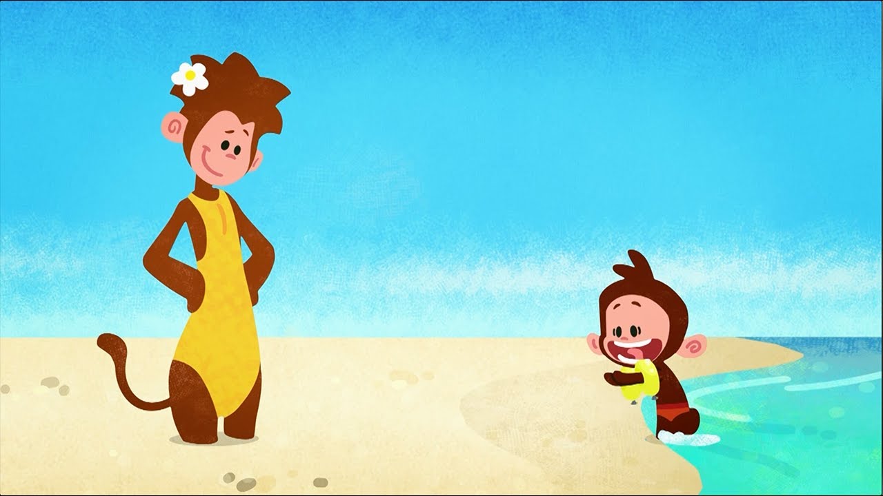 Tee and Mo Visit the Sea 🌊 | Tee & Mo 🐒