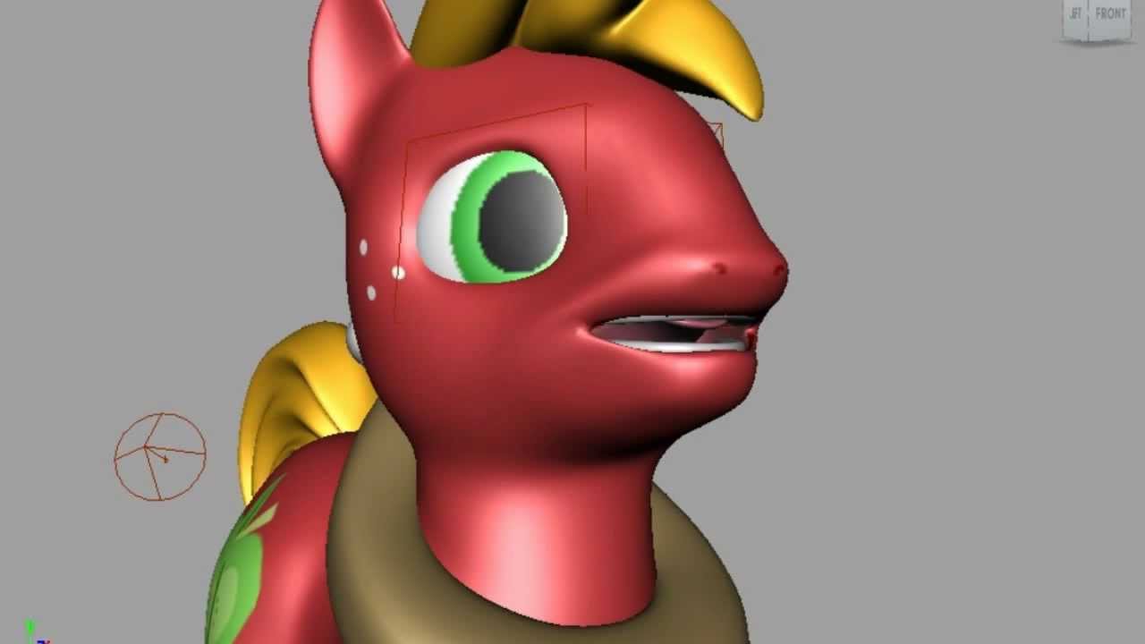 MLP / Maya: Big Macintosh 3D Model Update - More Blend Shapes (Facial Expressions)