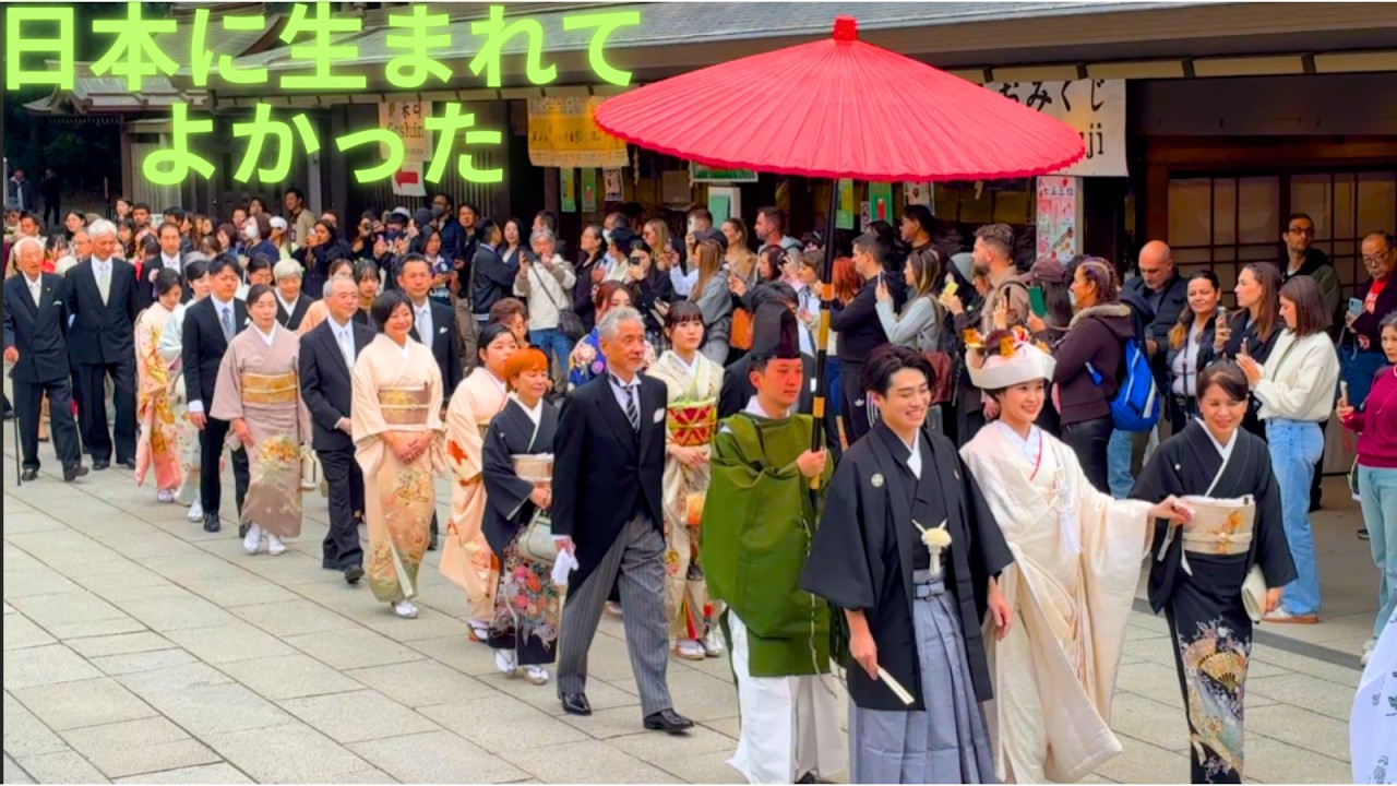 「日本に生まれてよかった」親族総出で彩る伝統の花嫁行列。息を呑むほど美しい神聖すぎる伝統の結婚式が美しすぎて言葉を失う。