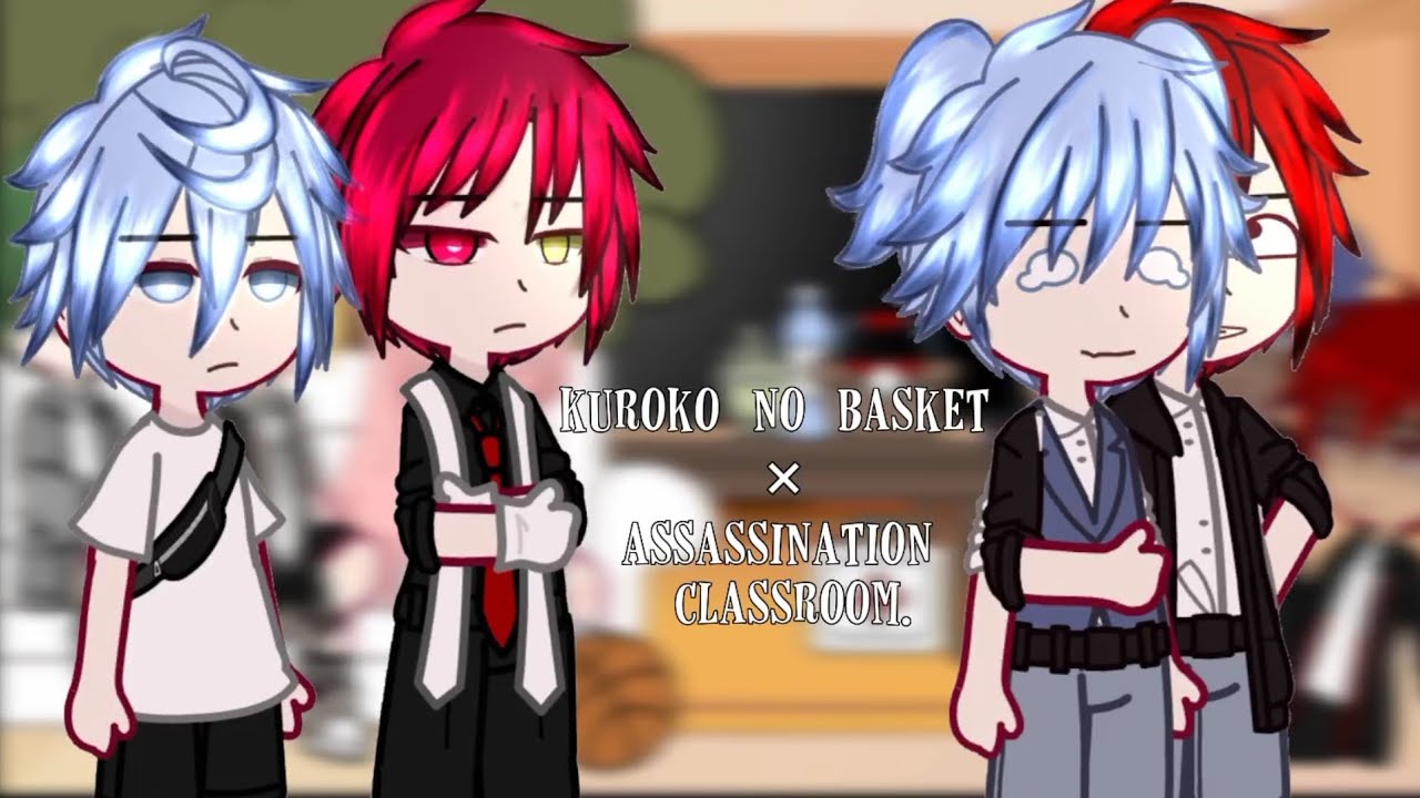 kuroko no basket react to akashi and kuroko as karma and nagisa. [knb×assassination classroom.]