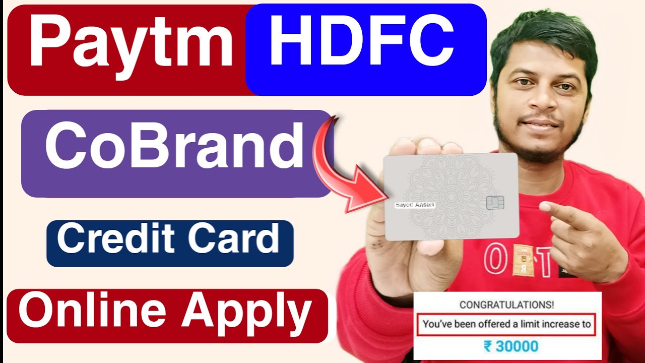 Paytm HDFC Cobrand Credit Card Online Apply 2025 | Paytm Credit Card Kaise Apply Kare