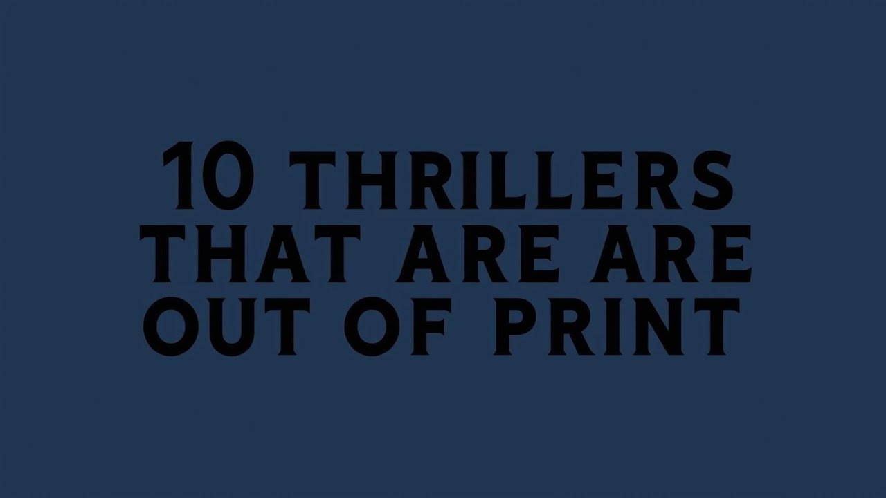 10 thrillers out of print on Blu-ray Part 2