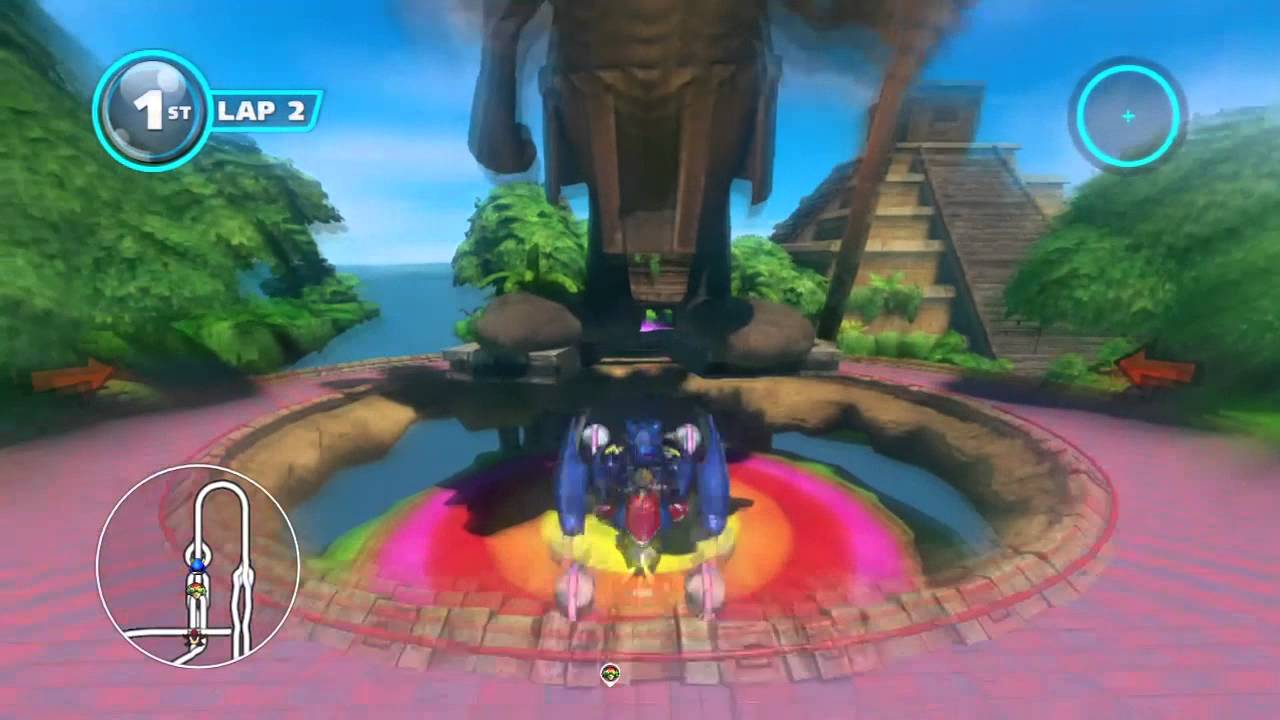 Sonic & All-Stars Racing Transformed (360) - Online Match #58: Temple Trouble (Race)
