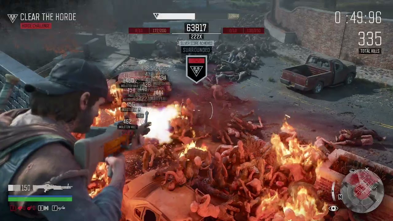 New High Gold Score!186k Surrounded Survive the Horde Challenge