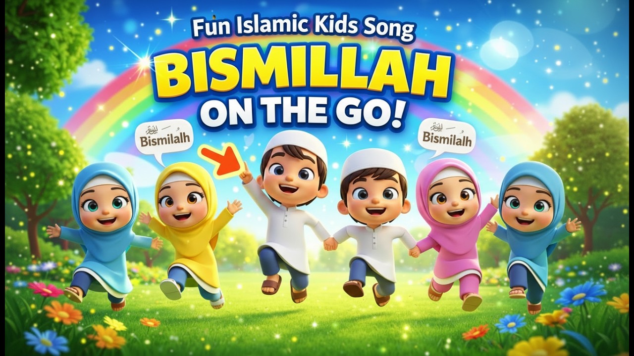 Bismillah On The GoFun Islamic Kids Song | Learn Bismillah for Children#kidsnasheed #islamiclullaby