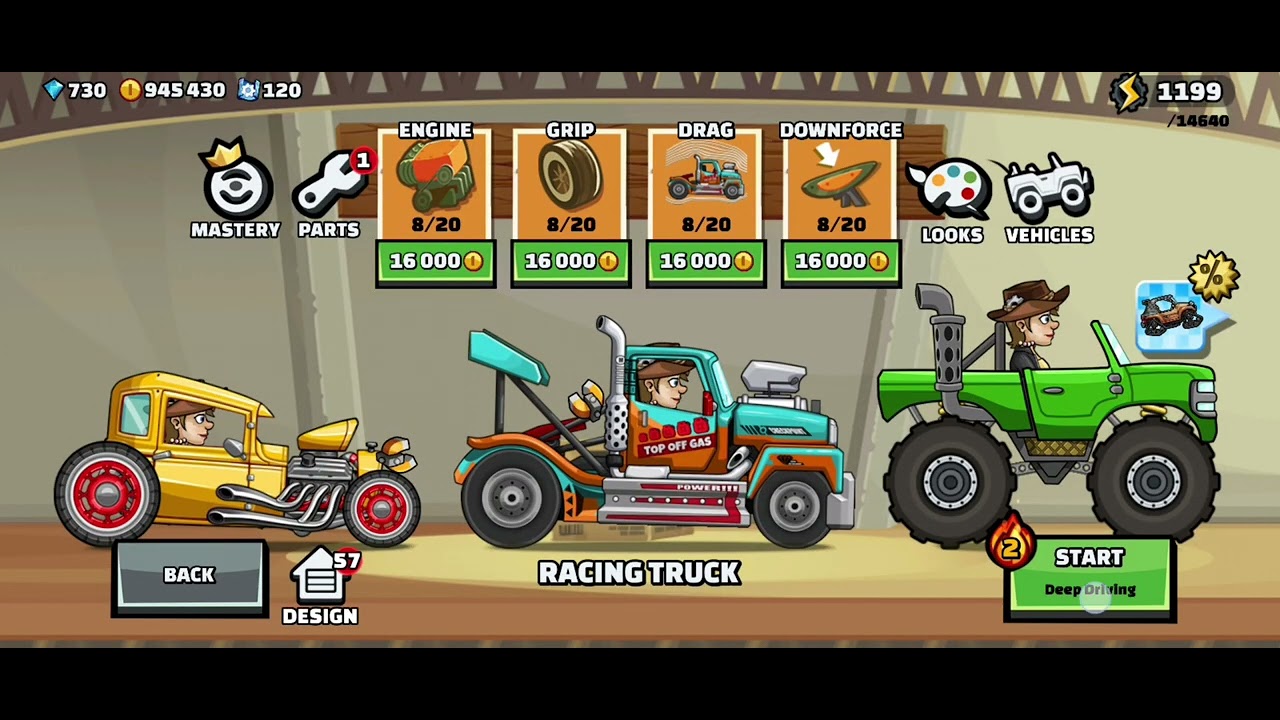 Playing Hill Climb Racing 2 game with Racing Truck 🚒