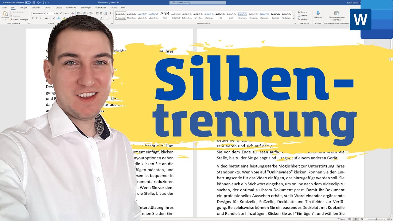 Microsoft Word Silbentrennung einstellen [manuell und automatisch, für Abschnitt ausschalten]