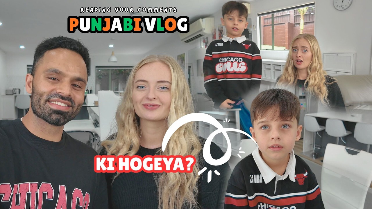 BRITISH Wife & Son Reading PUNJABI Comments 😱*CHALLENGE VLOG*