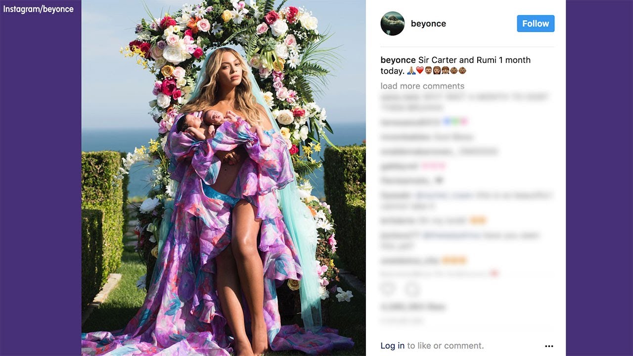 Beyonce introduces twins in viral Instagram post