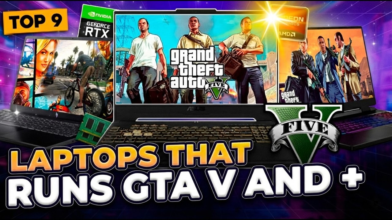 TOP 9 BEST LAPTOPS THAT RUNS GTA V IN 2026 (Check Out the Best Laptop that Runs GTA V)
