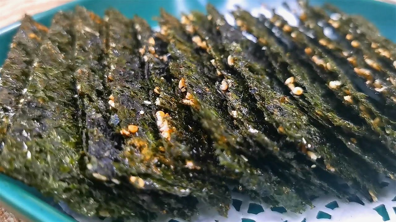 海苔夹心脆，最棒的小零食，学会这种方法在家就能做，零添加，营养健康，孩子吃的放心！