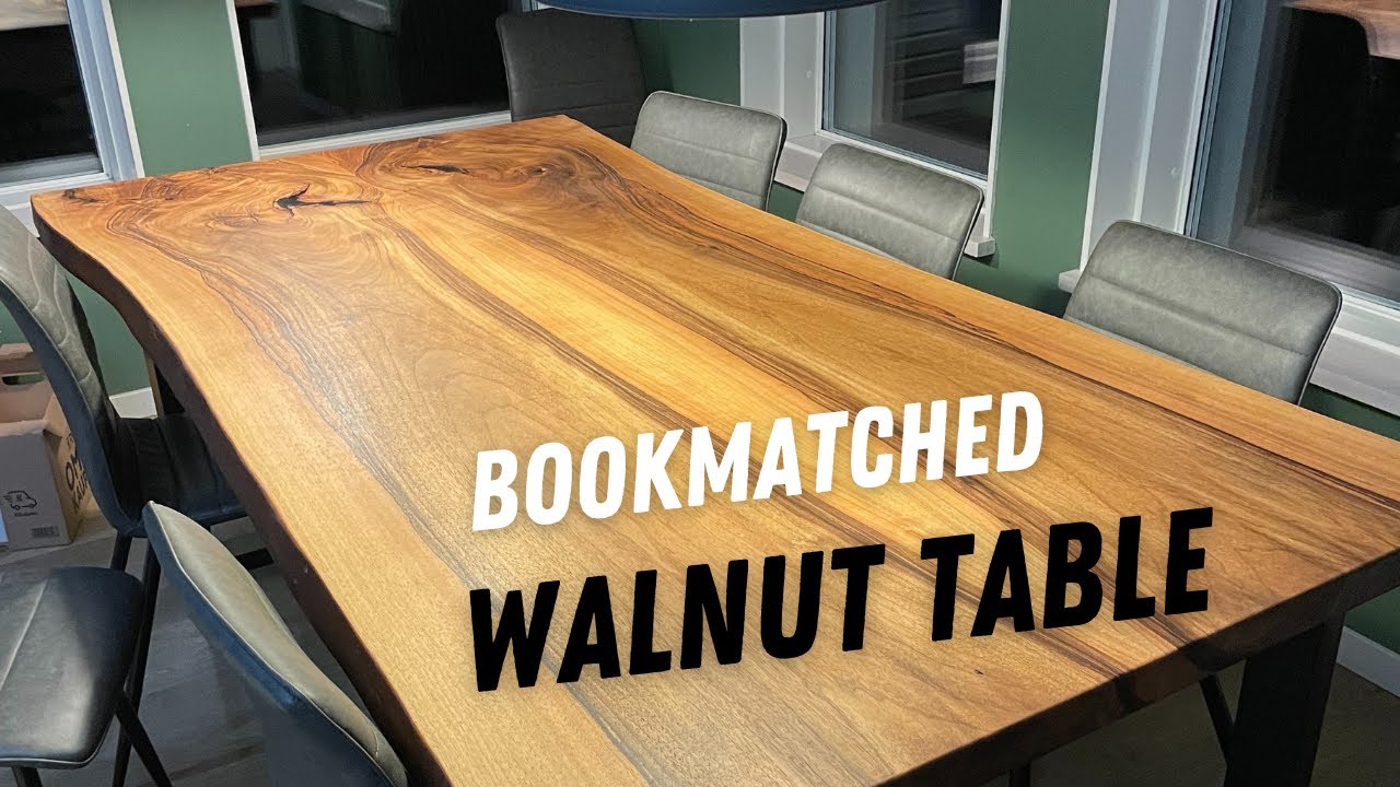 Bookmatched Walnut Slab / Live Edge Dining Table Build