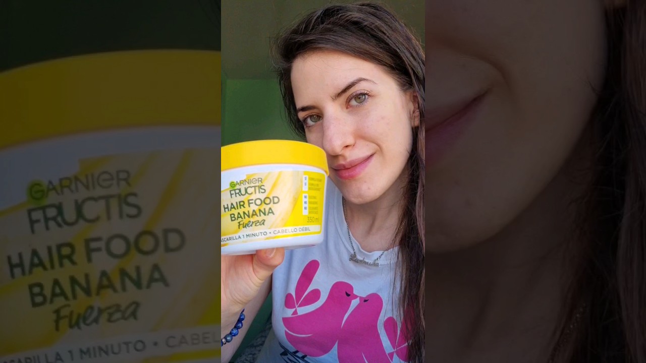 Mascarilla Fructis Hair Food banana 🍌 Garnier 💛 TRATAMIENTO, ACONDICIONADOR y CREMA DE PEINAR!