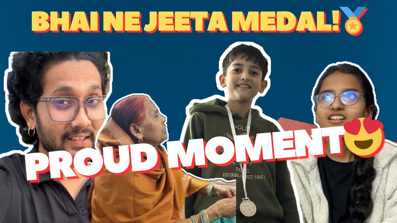 Mama Ke Ghar Gaya Aur Bhai Ne Jeeta Medal 🏅 | Proud Family Moment | Indian Family Vlog