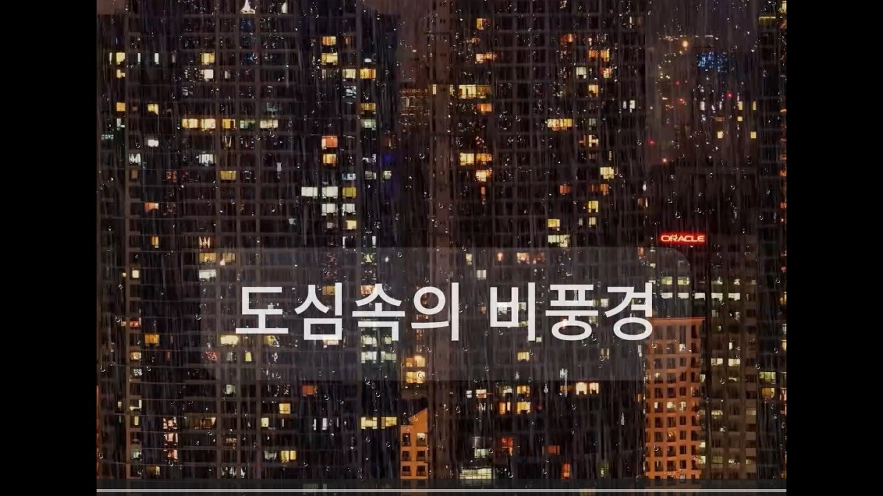 도심속의 비풍경 Urban Rain Scene #비오는날 #비오는도시 #비풍경 #우중도시 #도시야경 #비감성 #raincity #cityrain #urbanrain