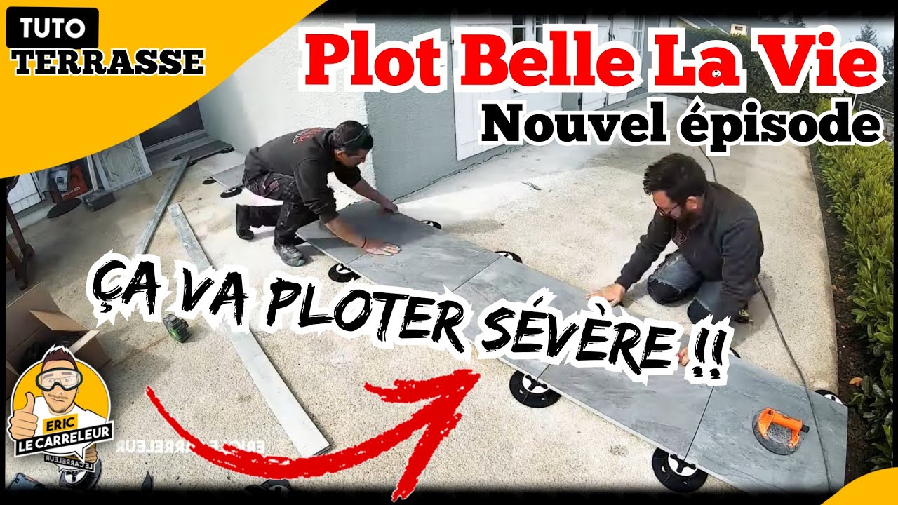 Refaire une TERRASSE avec du CARRELAGE SUR PLOTS !