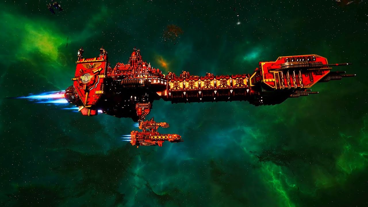 Space Marines vs TAU Protector Fleet! - 1v1 Multiplayer Gameplay, Battlefleet Gothic Armada 2