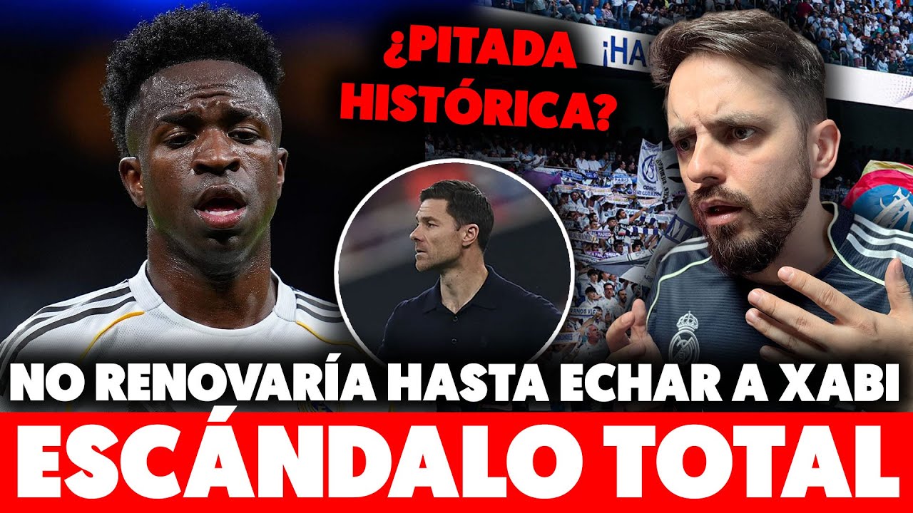 💥ESCÁNDALO TOTAL: VINICIUS BLOQUEÓ su RENOVACIÓN hasta ECHAR a XABI. PITADA HISTÓRICA en el BERNABÉU