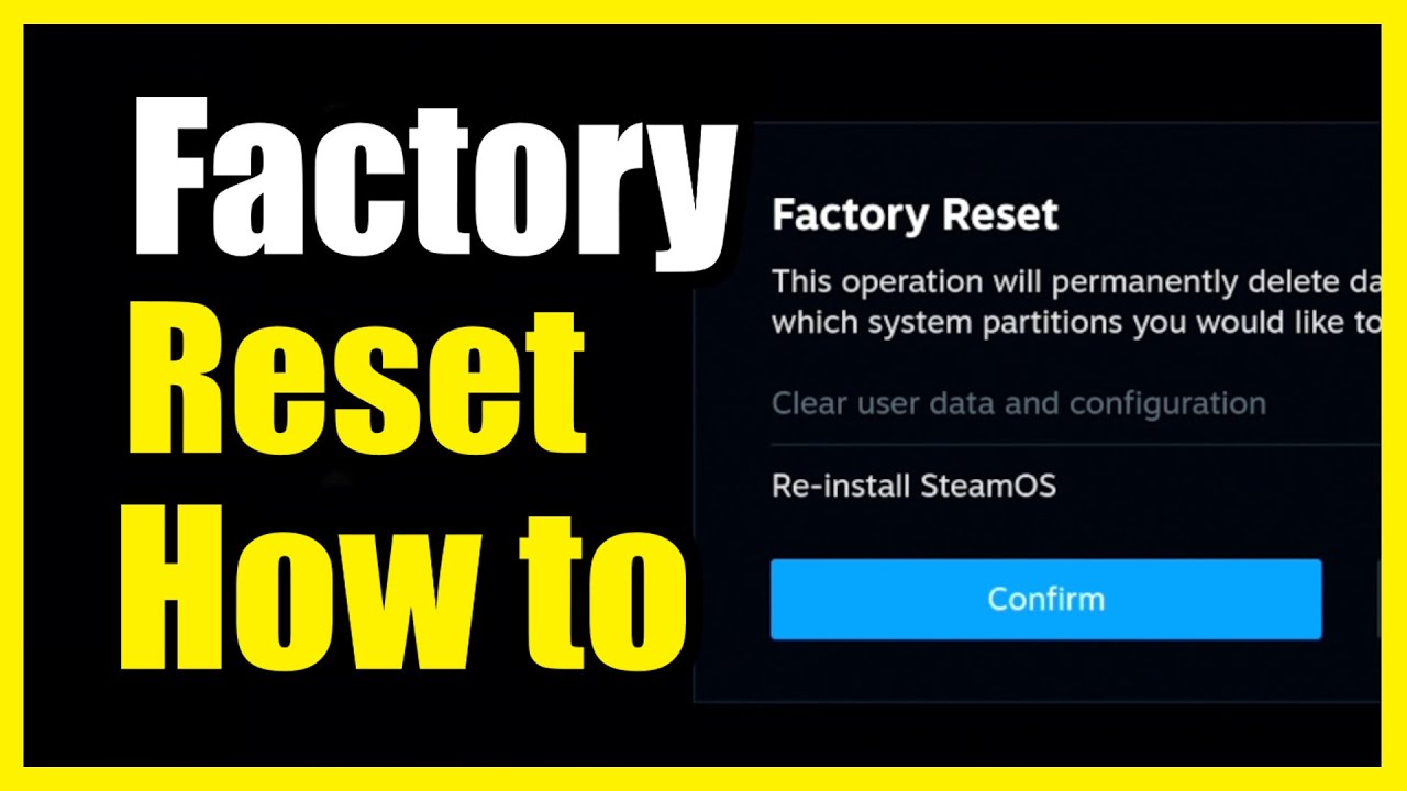 Как сбросить настройки Steam Deck до заводских, чтобы перепродать его или исправить проблемы (про...