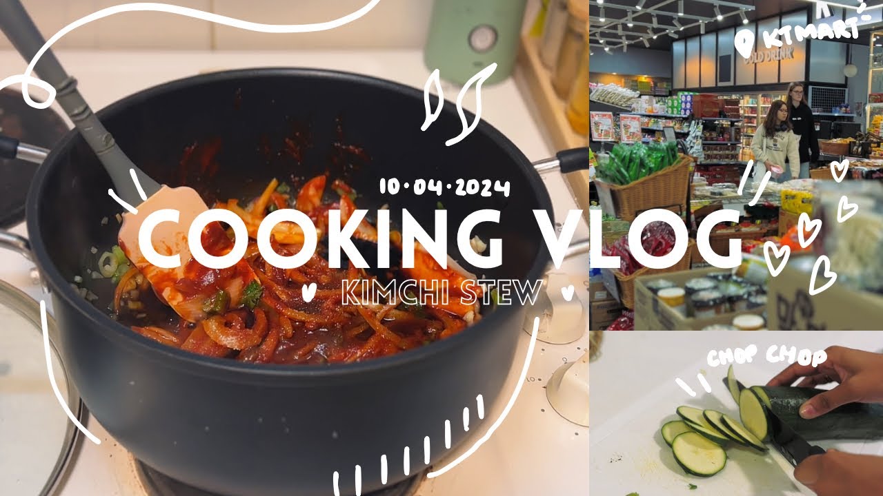 cooking vlog | kimchi stew 🥘