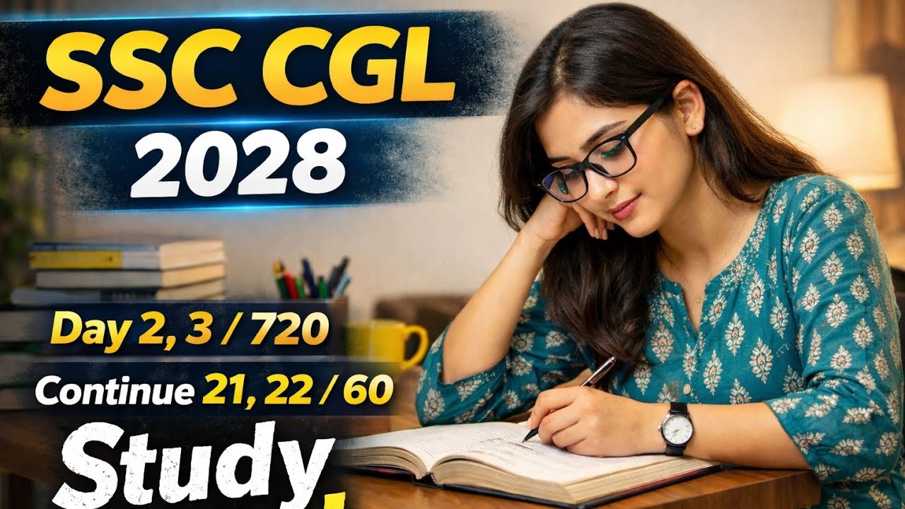 Consistency Over Excuses | Day 2–3 Study Vlog | SSC CGL 2028 🔥#studywithmesscaspirants #ssccgl2028 