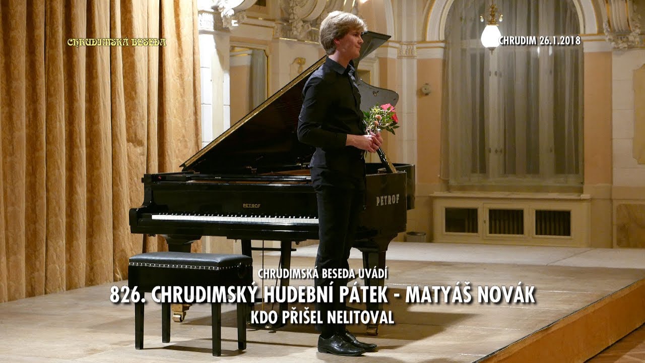Matyáš Novák - klavírista - 826. chrudimský hudební pátek - 26.1.2018