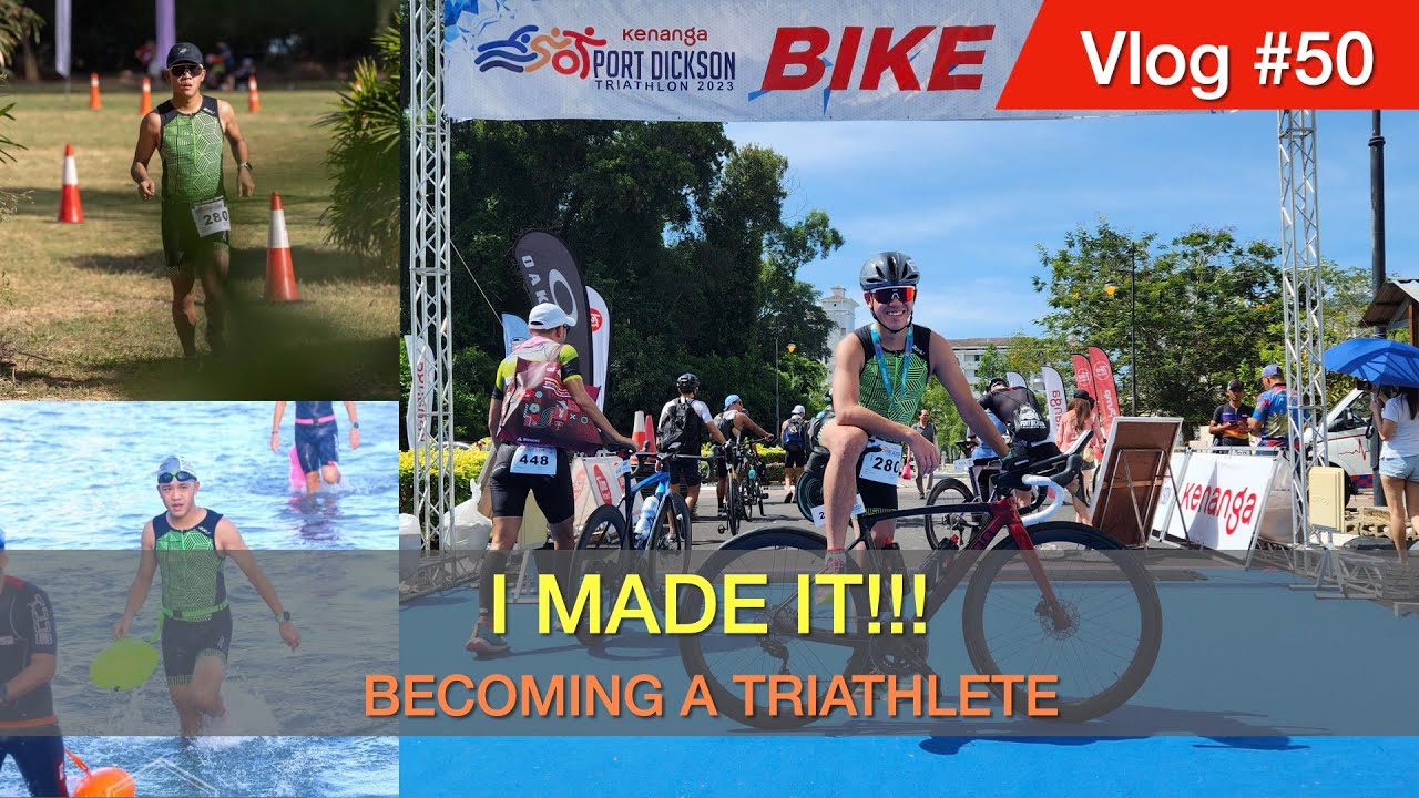 Completing my 1st Triathlon event! | Port Dickson Triathlon 2023 | Triathlon in Malaysia