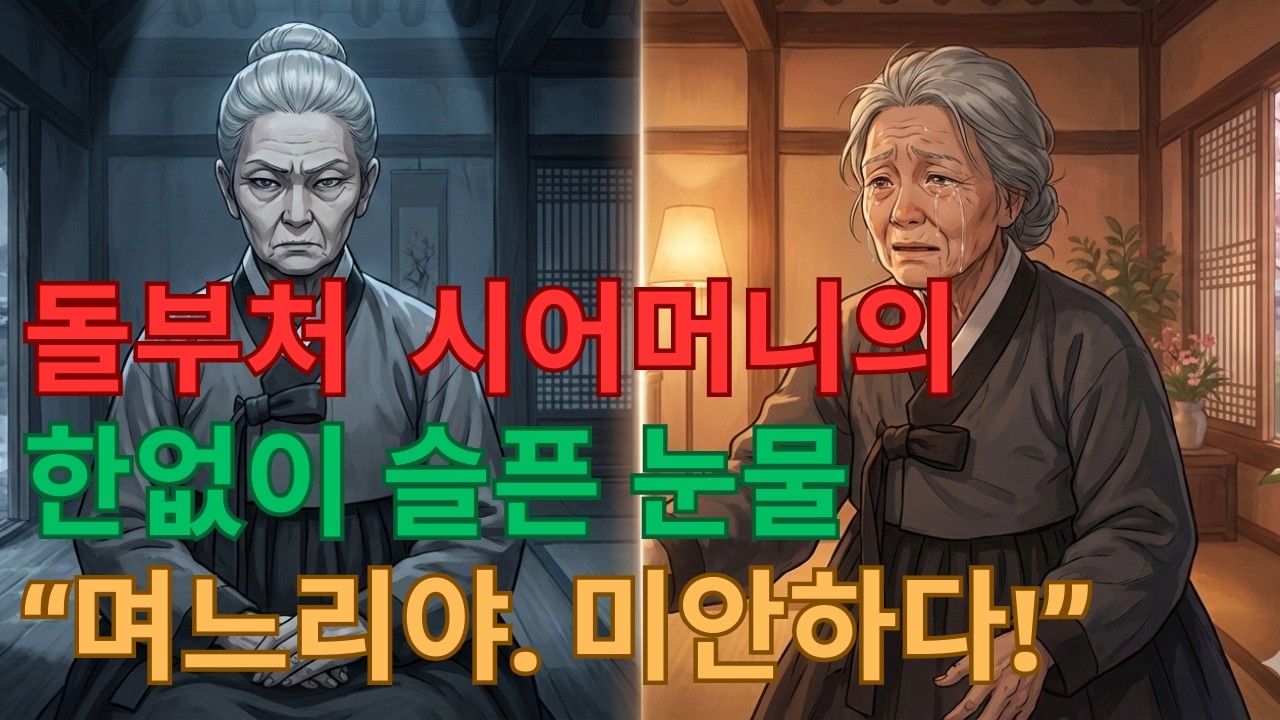 돌부처 시어머니의 한없이 슬픈 눈물. 며느리야. 미안했다! #시어머니며느리갈등  #시집살이 #시니어오디오북  #며느리  #가족갈등  #화해  #전통이야기 #옛날이야기