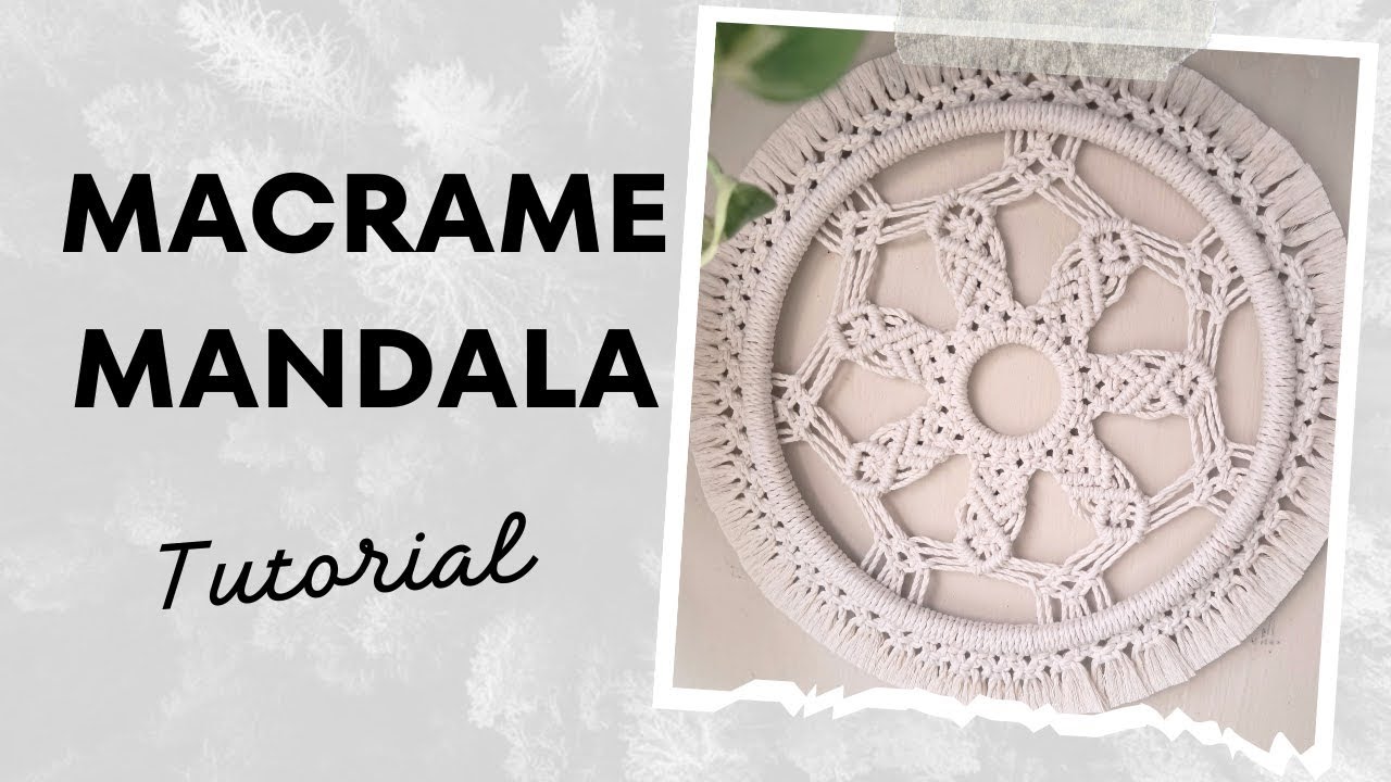 DIY Macrame Circle Mandala | Step-by-Step Tutorial