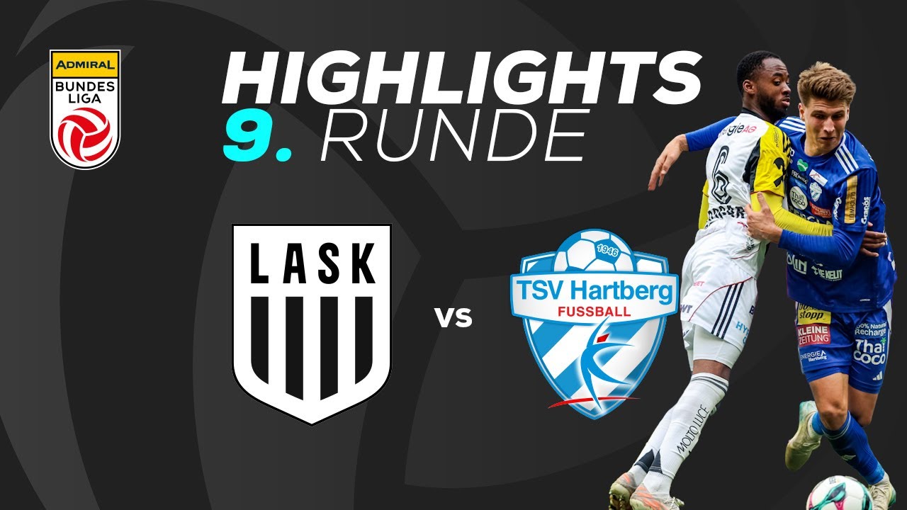LASK - TSV Egger Glas Hartberg 9. Runde ADMIRAL Bundesliga 2025/26