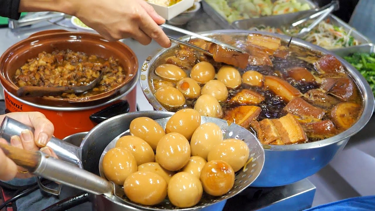 Супер вкусно! Тушеная свиная грудинка, тушеная свинина с рисом - тайваньская уличная еда
