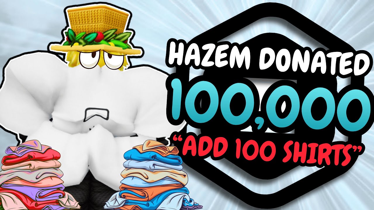 $1,000 ROBUX = 1 PIECE OF CLOTHING IN PLS DONATE!