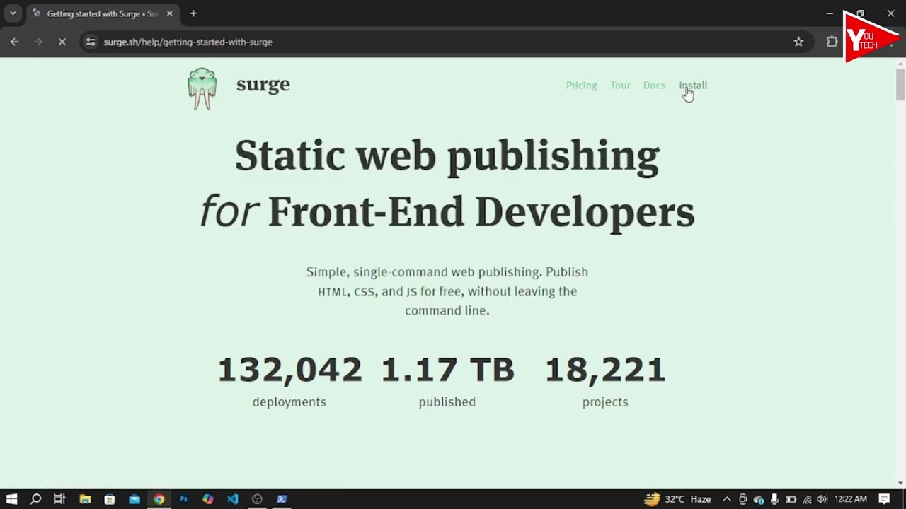 Install node js | Install Surge | and deploy your website on Surge #webdevelopment