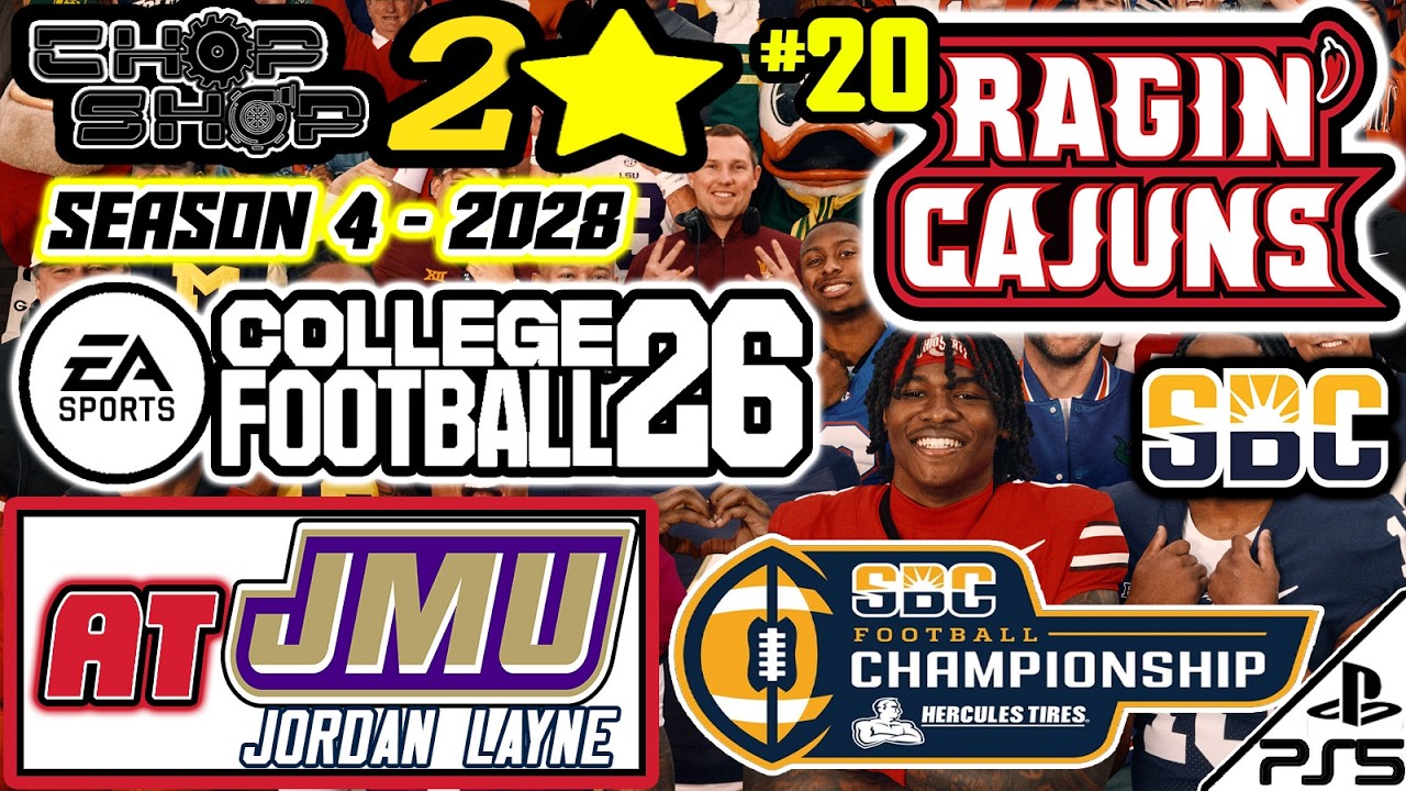 EA College Football 26 | 2* CHOPSHOP | S4 | 2028 | CHAMPIONSHIP | vs  (3/13/26)