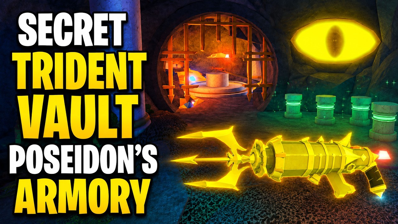 How to OPEN TRIDENT VAULT & GET TRIDENT STRIKER in FISCH Roblox